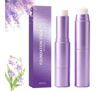 Foundation Stick,2-in-1 Cream Makeup Stick with Built-In Blending Brush,Color-Changing Foundation Stick,Lightweight Buildable Coverage,Natural Glow Finish,Hydrating Feel for Mature&Dry Skin (Dark)
