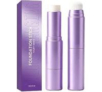 Foundation Stick, 2-in-1 Cream Makeup Stick with Built-In Blending Brush,Lightweight Buildable Coverage,Natural Glow FinishLong Lasting Moisturising,for All Skin Types (Ivory)