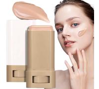 Foundation Stick Balm - Hydrating Tinted Foundation Face Balm - Long-Lasting Moisturizer Concealer Radiant Skin for Working Beach Travel Dates Business Outgoing