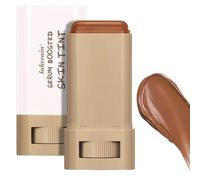 Foundation Stick Beauty Balm Serum Boosted Skin Tint, Hydrating Solid Tinted Moisturizer Foundation Stick, Portable Tinted Moisturiser Contour Sticks for Face Makeup Natural (#03, 18g)