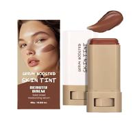 Foundation Stick Beauty Balm Serum Boosted Skin Tint, Solid Tinted Moisturizing Serum Contour Stick, Hydrating Skin Tint with Hyaluronic Acid & Vitamin E, Lightweight & Non-Greasy (#02)