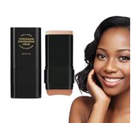 Foundation Stick - Concealer Foundation Stick | 15g Moisturizing Foundation for Women | Light Foundation Brightens Skin Tone | Double-Head Concealer Cream | Long-Lasting Facial Primer for Girls