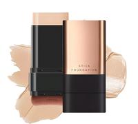Foundation Stick Full Coverage Foundation Stick Built-In Brush Exquisite Double-Head Design Instantly Balance & Even Complexion Natural Color for Medium Skin Tones