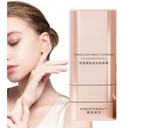 Foundation Stick Makeup, 20g Professional Makeup Stick with Brush, 2 in 1 Long Wear Waterproof Concealer, Sweatproof Foundation for Daily Use Travel, Easy Application for Face and Spot Coverage