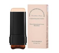 Foundation Stick- Perfectly Application Natural Foundation Face Stick With Brush | Easy To Apply Hydrating Makeup Contour Stick For Thanksgiving, Christmas, Dating, Shopping, Dancing
