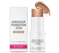 Foundation Stick Skin Tint Foundation Full Coverage Concealer Pan Stick, Face Make Up Beauty Balm, Hydrating Brighting Lightweight Smooth Finish, Wheat Colour