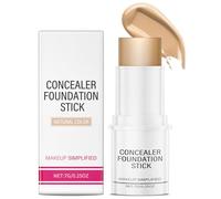 Foundation Stick Skin Tint Foundation Full Coverage Concealer Pan Stick, Face Make Up Beauty Balm, Hydrating Brighting Lightweight Smooth Finish, Natural Colour
