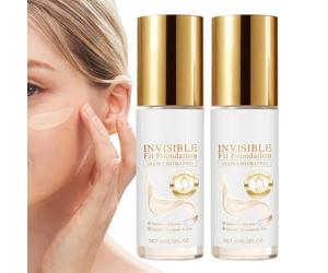 Foundation with Colour Changing Effect, 2-Piece Lasting Skin Correction Make-Up, Moisturising Foundation Pen, for Home, Travel, Office, Dates, Going Out, Business Trip