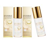 Foundation with Colour Changing Effect - 2-Piece Lasting Skin Correction Makeup - Moisturising Foundation Pen - For Home, Travel, Office, Dates, Going Out, Business Trip