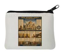 Foundations and Beliefs of Orthodoxy Neoprene Coin Purse Pouch 10x11cm White