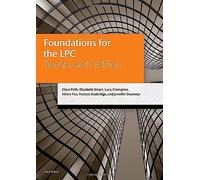 Foundations for the LPC by Seymour & Jennifer LLB & Solicitor & Pro Bono Coordinator & LLB & Solicit