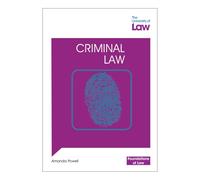 Foundations of Law - Criminal Law