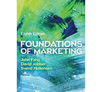 Foundations of Marketing, 8e