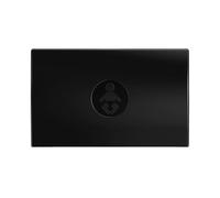 FOUNDATIONS Ultra 300-EH Foldable Changing Table for Wall in Black | Plastic Wall-Mounted Diaper Changing Unit/Station incl. Safety Belt, Bag Hooks & Fixing Material