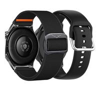 FoundEast Compatible with Cubitt Aura Pro/Aura, Viva Pro/Viva, CT2 Pro/CT4 Smartwatch Bands, Soft Silicone + Adjustable Nylon Replacement Wristbands Cubitt Viva (Silicone+Nylon)