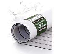 FoundGo Boat Flooring Self-Adhesive 6 mm EVA Foam - Non-Slip Boat Deck Mat, Marine Decking Boat Rug, Weatherproof Flooring & Waterproof, UV Resistant & DIY, Light Grey 120 × 41 cm