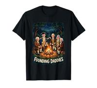 Founding Daddies 4th of July Camping Smores T-Shirt