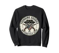 Founding Daddies Motorcycle Club Skull Biker Sweatshirt
