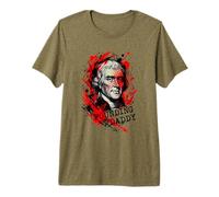 Founding Daddy Thomas Jefferson American History Grunge Premium T-Shirt