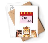 Founding Day Communist Party China Celebrating Postcards Envelopes Cards Mailing Year Horse