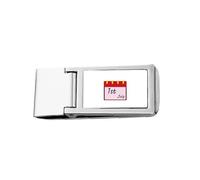 Founding Day Communist Party China Celebrating Slim Money Clip Stainless Holder Pocket Wallet