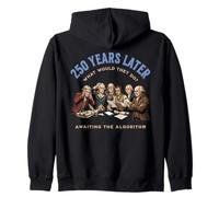 Founding Fathers Seeking Tech Solutions USA 250 Zip Hoodie