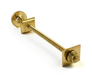 Foundry Luxury Cast Iron Radiator Wall Stay/Wall Tie Un-Lacquered Brass