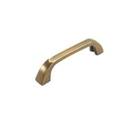 FOUNDRYMAN - D Shaped Handles with Cut Out Design - Solid Brass - Perfect for Kitchen Makeover (4.5")