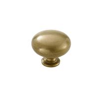 FOUNDRYMAN - Luxury Solid Brass Sphere Drawer Knob, Free from Impurities Door Pull - Perfect for Kitchen Cupboard Drawers - 1.3 inch x 1