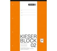 Fountain 1042942 Kieser Block ruling 2 (A4, 50 Sheets, Perforated, 80g/m², Class 2)