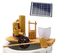 Fountain Bamboo,Bamboo Fountain Kit, 50cm Fountain Pump For The Garden, Bird Bath, Fish Tank Solar Water Features For The Garden Outdoor,Solar Water Features