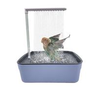 Fountain - Bird Shower Barrel | Automatic Water Circulation Bath for Parakeets, Lovebirds, Conures, Medium Sized Birds for Plumage Care and Cleaning
