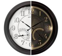FOUNTAIN DESIGNS 18" Illuminated Outdoor Clocks for Patio Waterproof IP65