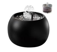 Fountain Eau Pour - Animaux Compagnie Automatique, Rechargeable Capteur Intelligent, Continue Distribution Silencieuse Design 3D Moderne | Chien Chat Chiot Utilisation Extérieur Maison Hydratation