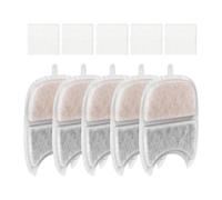 Fountain Filter for Cats - Water Fountain Filter for Pets | PET Fountain Filter Replacement | 5 Packs of Cotton Carbon Resin 13 x 8.5 cm with Sponge for