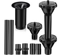 Fountain Nozzle kit plastic fountain water spray heads for small ponds in 3 Fountain Patterns: Blossom, Mushroom and Two-Tier Patterns ( size L