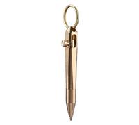 Fountain Pen - 3.62in | Brass Travel Pen, Sleek Shape Portable Delicate Signature, Short Small Wallet, with Extra Fine Soft Golden Nib Tiny Ink for the Purse, Notebook Pockets