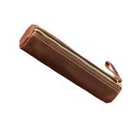 Fountain Pen Case Light Weight Portable Pencil Pouches Travel Organiser Bag for School Daily Use Leather Pencil Zipper