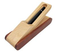 Fountain Pen Case, Retro Exquisite Wooden Empty Single Pen Case, Practical Multi-Functional Display for Home Office Desktop Stationery Supplies Fountain Holder