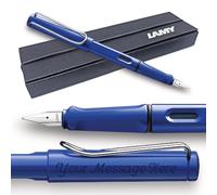 Fountain Pen Lamy Safari - Personalised with Engraving (Extra Fine Nib, Blue)