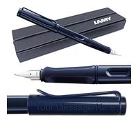 Fountain Pen Lamy Safari - Personalised with Engraving (Italic 1.1mm Nib, Dark Dusk (2025 Special))