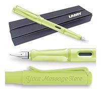 Fountain Pen Lamy Safari - Personalised with Engraving (Medium Nib, Spring Green)