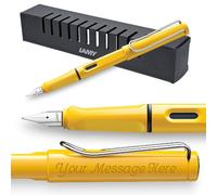 Fountain Pen Lamy Safari - Personalised with Engraving (Yellow, 1.9mm Italic Nib)