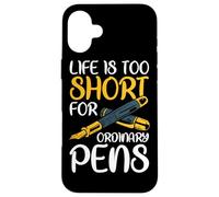 Fountain Pen Writing Handwriting Penmanship Calligraphy Case for iPhone 16 Plus