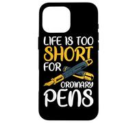Fountain Pen Writing Handwriting Penmanship Calligraphy Case for iPhone 16 Pro Max