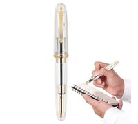 Fountain Pens for Writing - Metal Tip Pens with High Capacity Ink Converter Resin 9019 - Elegant for Classrooms, Workplaces, Long Lasting Gift Pens
