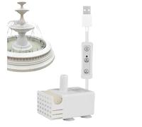 Fountain Pump - ABS Mini Circulator | Electric Motor 5V Low Noise Water System Control Unit Powered by Power 3W Enhancing Stable Liquid in The