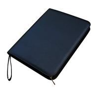 Fountain Rollerball Pen Black Large PU Leather Pen Case Pen Holder for 48 Pens (Black)