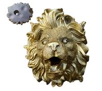Fountain Spitter | Lion Garden Water Sprayer - Natural Resin Water Garden & Pond Decor, Water Fountain Ornaments, Wall Art for Home Garden Lawn Porch