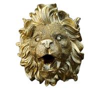 Fountain Spout - Lion Pond Water Feature | Lion Head Fountain Spout, Natural Resin Water Fountain Ornaments, Garden And Pond Decor, Sprinkler, Wall Art